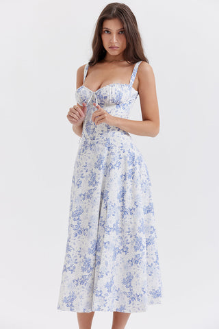 Floral Bustier Midriff Waist Shaper Dress™ – Closet Luna